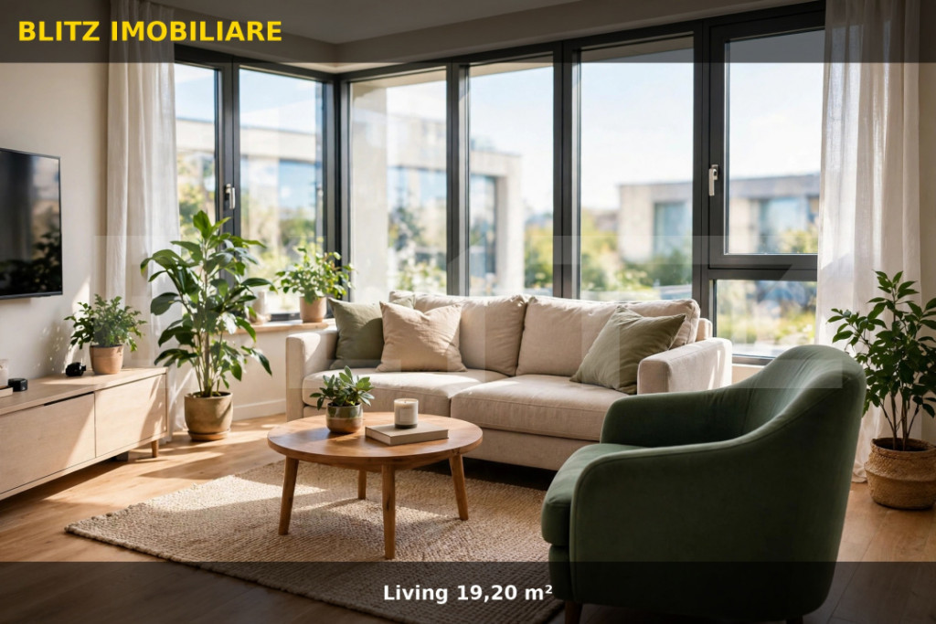 Apartament cu 2 camere, 54 mp, zona Rediu