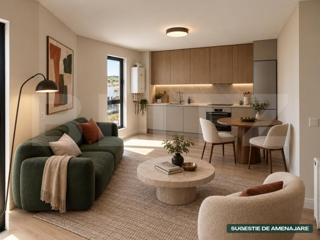Apartament 1 cameră, 32.90 mp, zona Vișan