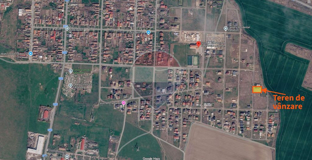 Teren de vânzare 550mp în Cartierul Rezidențial Palladium, Fântânele