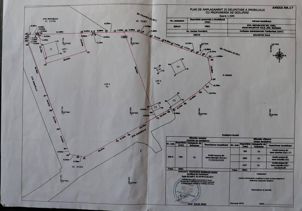 Teren intravilan de vanzare Urgent 7253mp
