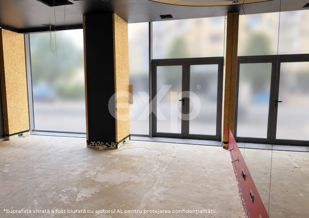 Spațiu comercial 130mp, bloc nou, zona Piata 1 Mai