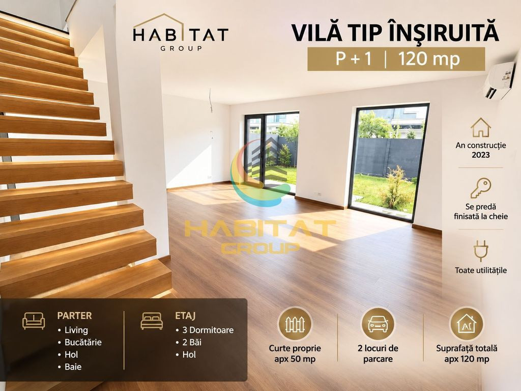 Vânzare Casa Tip Înșiruită 120 mp - Popești Leordeni / Miraslau