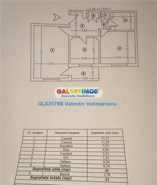 Apartament 2 Camere Rahova COD 319