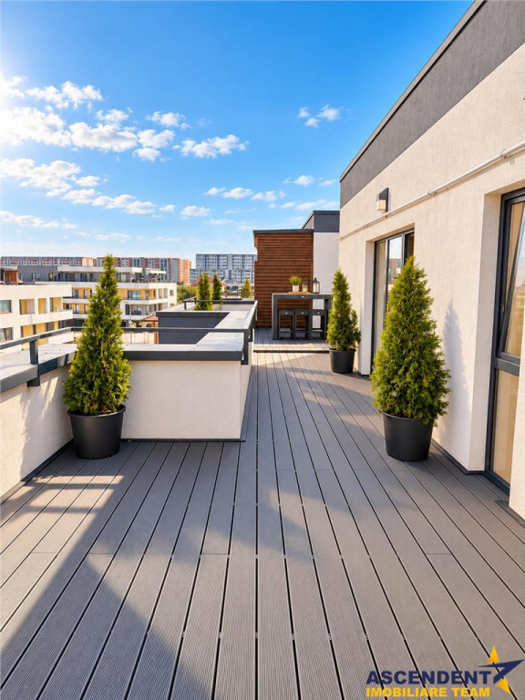 Resedinta premium,concept penthouse, terasa panoramica 84 mp