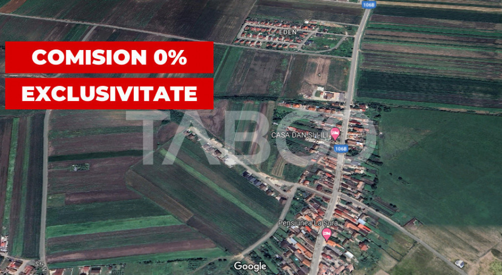 Teren de vanzare 10000 mp CF 107274 deschidere de 42 m in Su