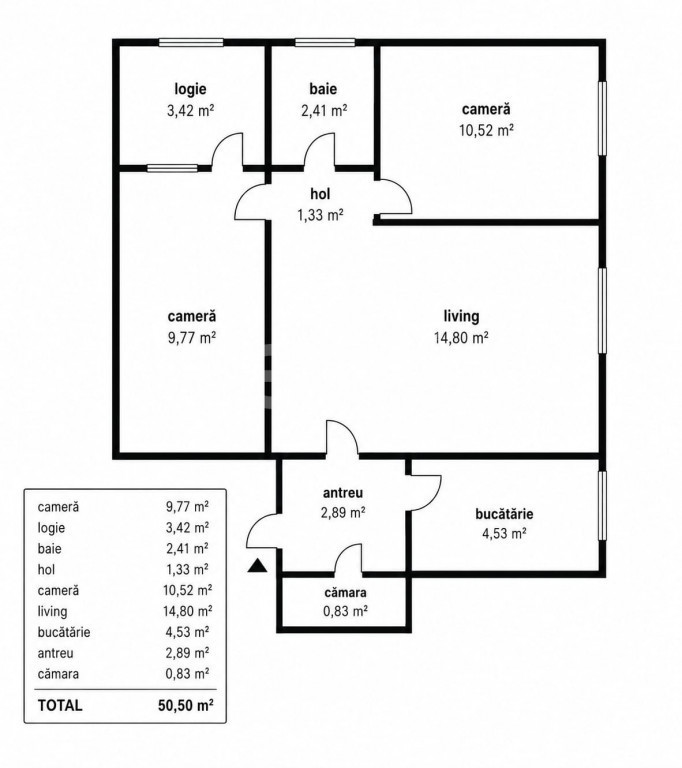 Apartament 3 camere | 47 mp + logie 3 mp | Renovabil | Manas