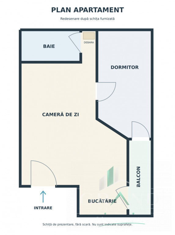 2 camere | 62 mp | Balcon 9 mp | Mărăști–Str. Bucureșt