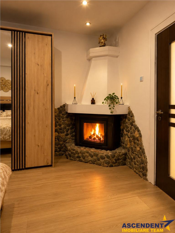 Apartament cochet, renovat, mobilat, echipat, semineu, regim