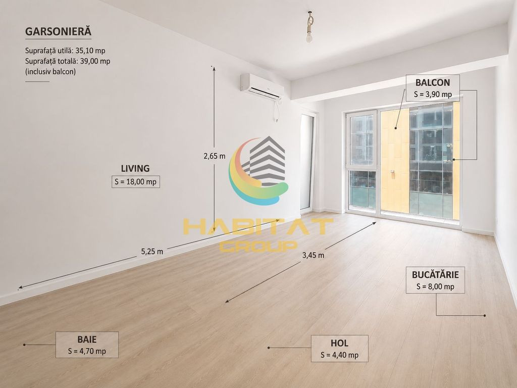 Vânzarea Garsoniera 39 mp | Bloc nou | Metrou Berceni