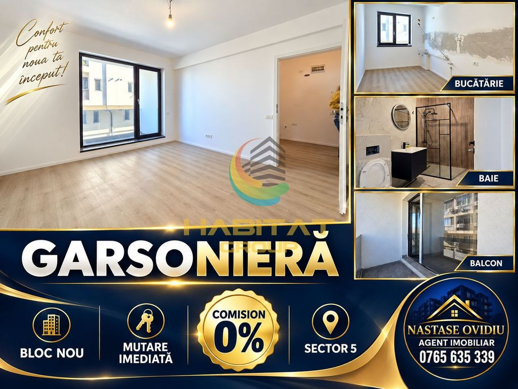 Garsonieră nouă Prelungirea Ferentari, București
