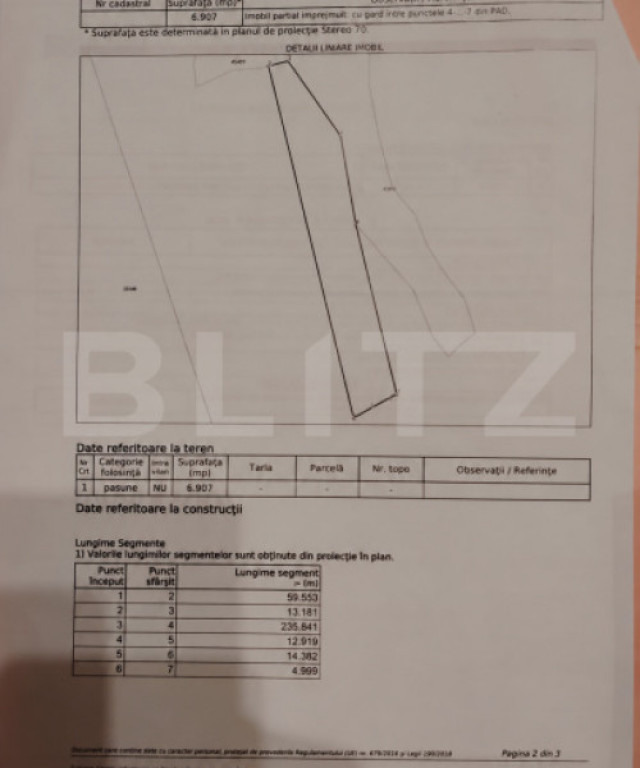 Teren extravilan de 6.907 mp în Vatra Dornei – strada Pet