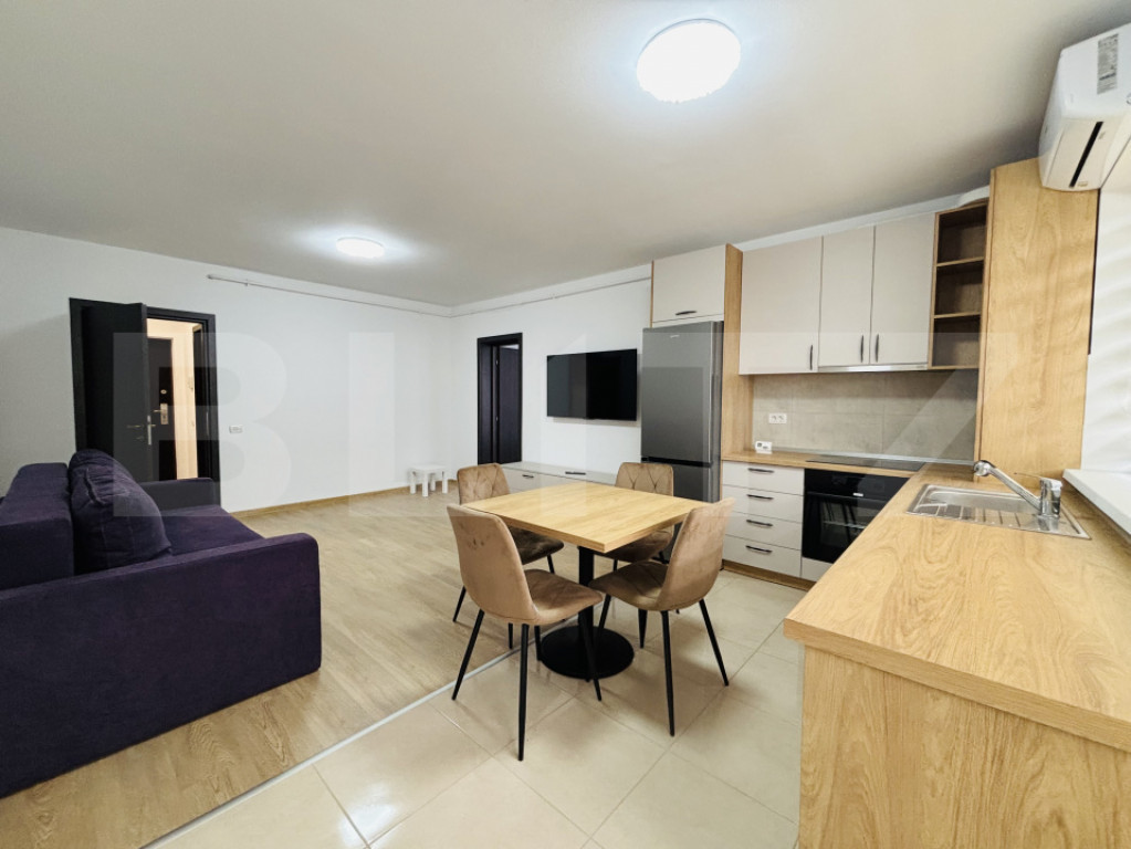 Studio modern, la prima închiriere, cu parcare, Sânpetru