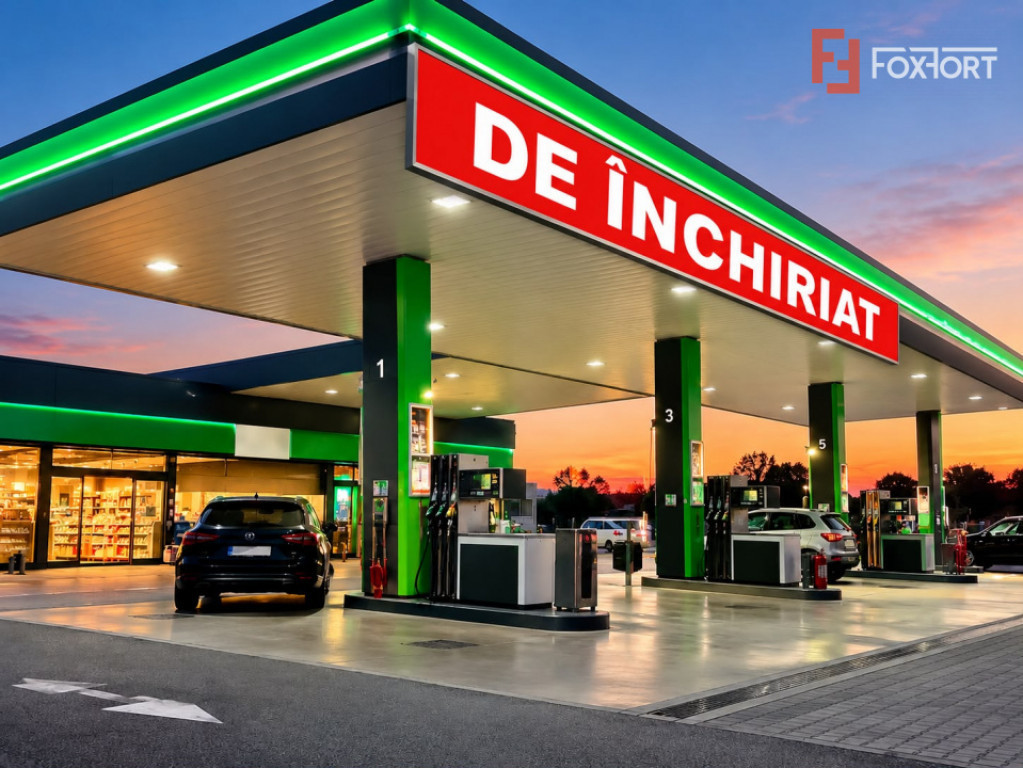 Teren de inchiriat 540 mp cu autorizatie pentru statie de ca