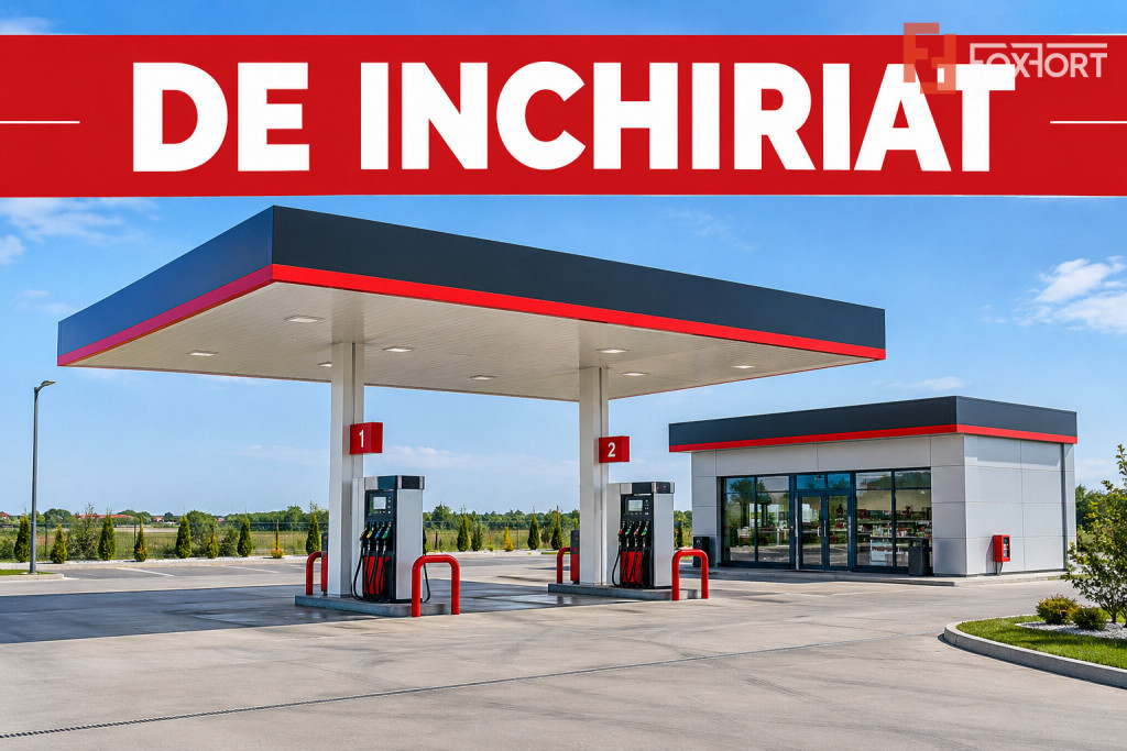 Teren de inchiriat 540 mp cu autorizatie pentru statie de ca