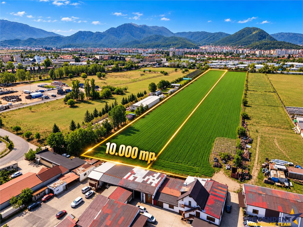 10.000 mp teren intravilan, potential industrial si comercia