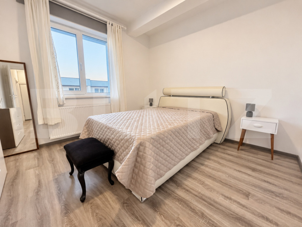 Apartament cu 2 camere, mobilat, cu balcon și parcare – G