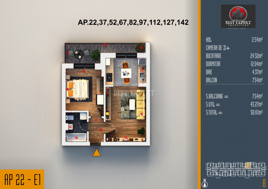2 Camere | Ideal Investiție | Discount 50% la Parcare la Av