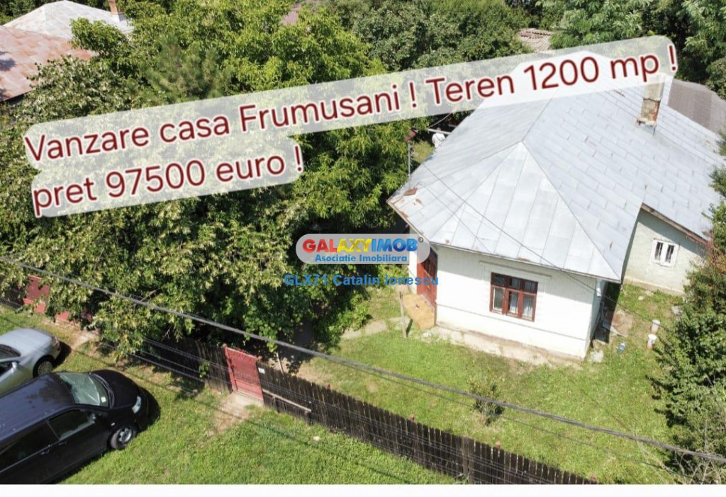 Casa Frumusani 550 mp teren