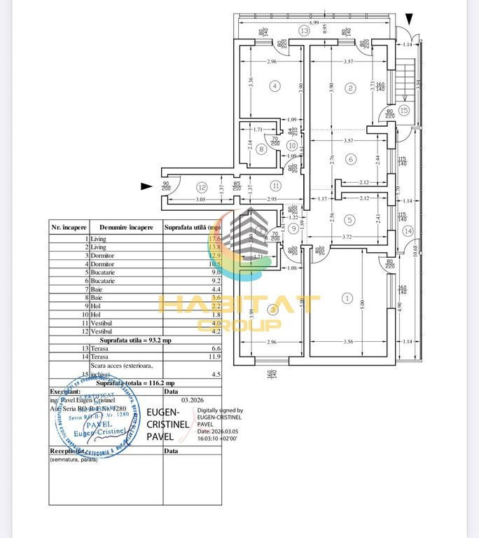Apartament 4 camere Dristor Bloc nou cu parcare subterana+curte inclusa in pret